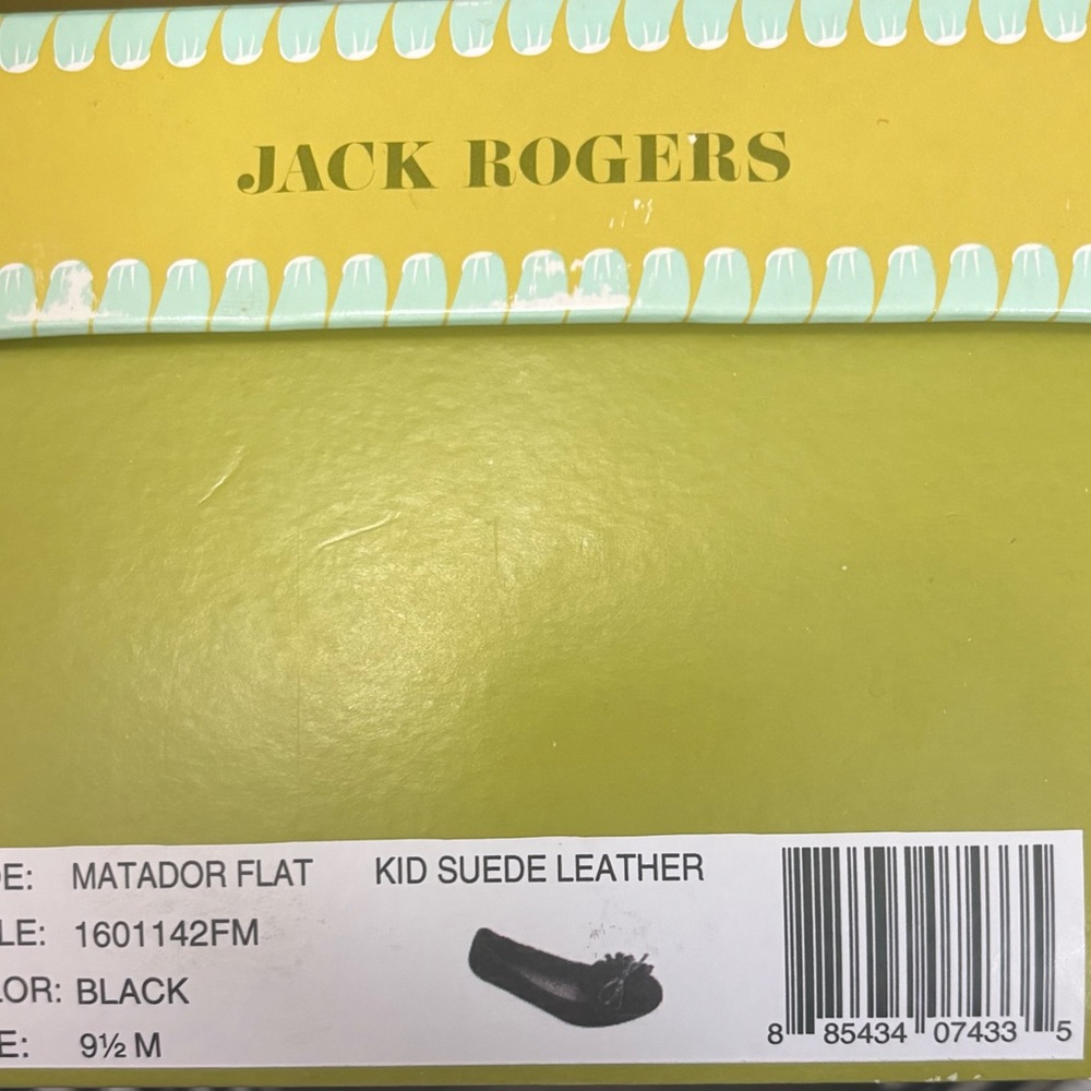 Jack Rogers Black Suede Matador Flat